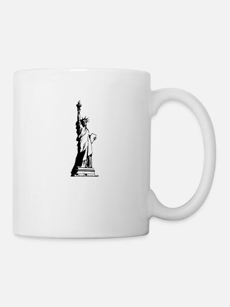 Statue new york - Mug blanc - blanc