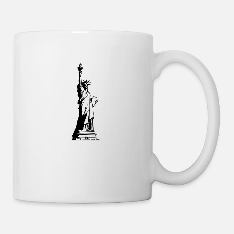 Statue new york - Mug blanc - blanc