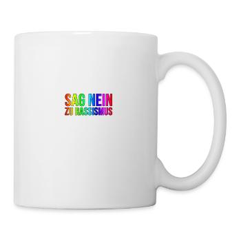 Rassismus | Gegen Nazis Antifa links Geschenkidee - Tasse - Weiß - Rechts