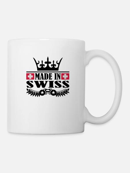 made_in_swiss_3 - Tasse - Weiß