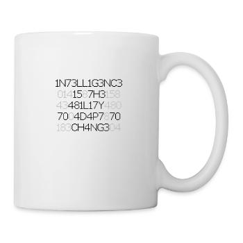 Intelligence is the ability to adapt to change - Mug - white - Right