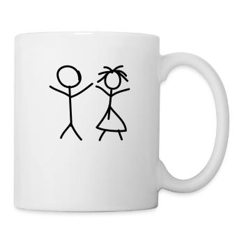 Mom And Dad - Tasse - Weiß - Rechts