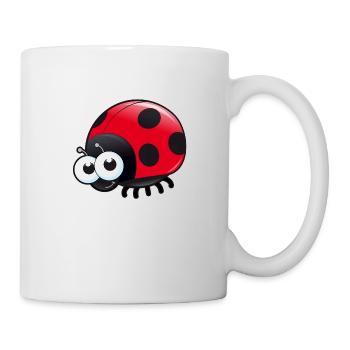 Marienkäfer - Tasse - Weiß - Rechts