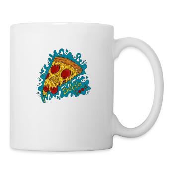 nourriture de mort - Mug blanc - blanc - Droite