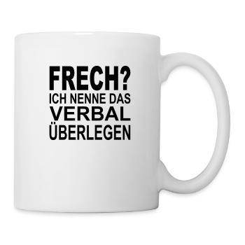 Naughty? I call the verbally superior - Mug - white - Right