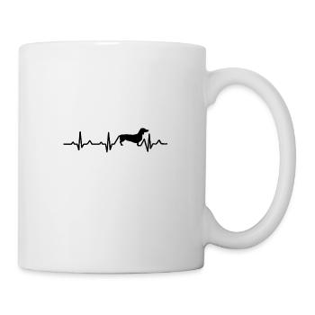 Dog T-Shirt Dachshund Dog Lover - Mug - white - Right