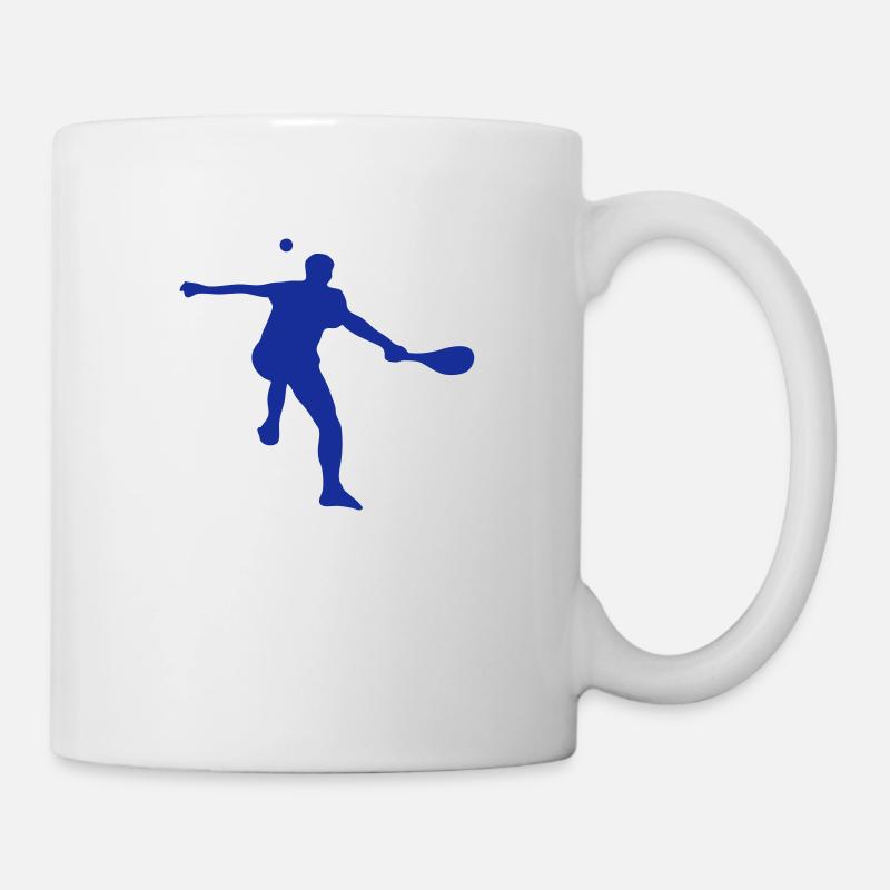 pelote basque silhouette 6 - Mug blanc - blanc