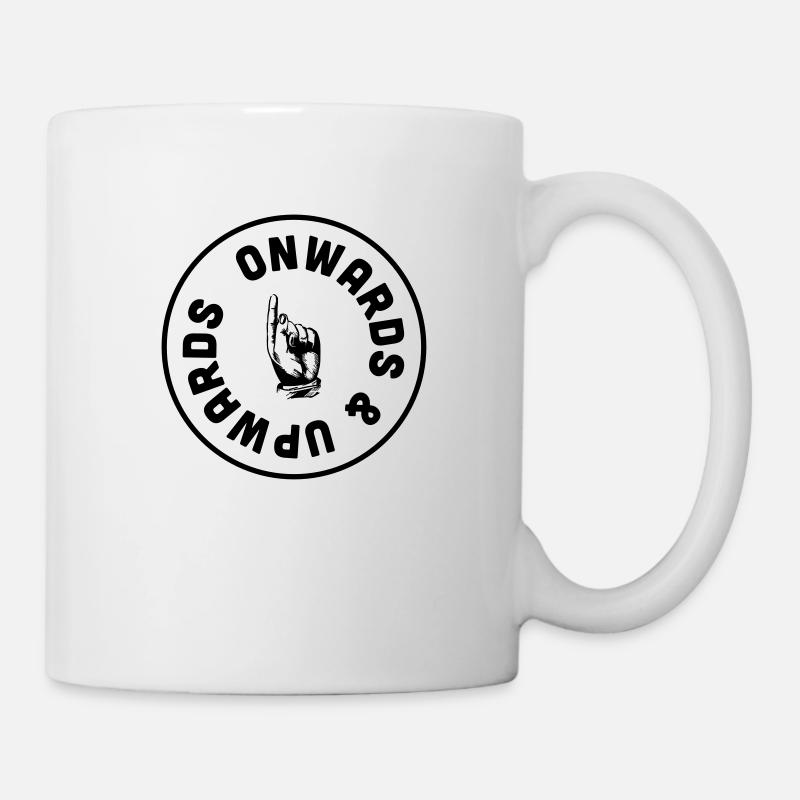 ab und nach oben - Tasse - Weiß