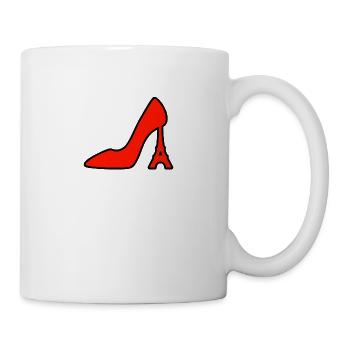 Tour Eiffel comme un talon de la chaussure cadeau - Mug blanc - blanc - Droite