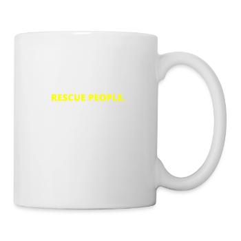 Eat Sleep Rescue People Fire Brigade Paramedic Doctor - Mug - white - Right