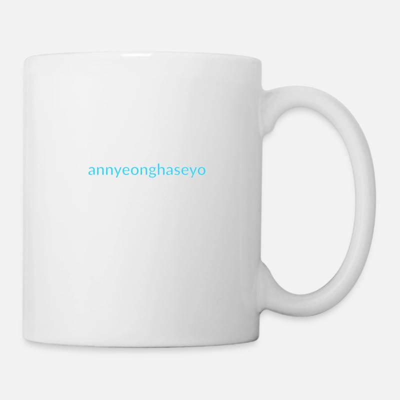 bonjour coréen - Mug blanc - blanc