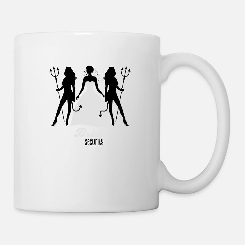 JGA - Bride security - Bride - Team - Teufel 2C - Mug - white