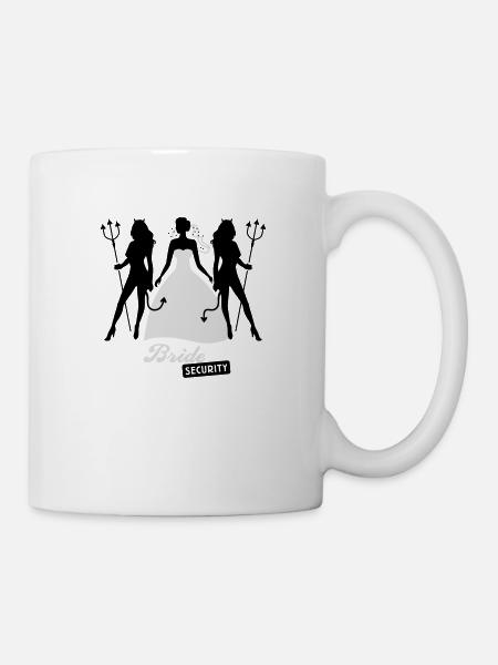 JGA - Bride security - Bride - Team - Teufel 2C - Mug - white