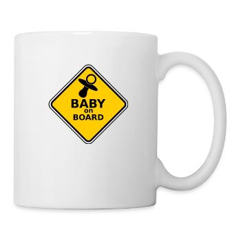 Bébé à bord - Mug blanc - blanc - Droite
