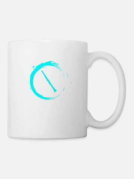 Klarinette - Tasse - Weiß