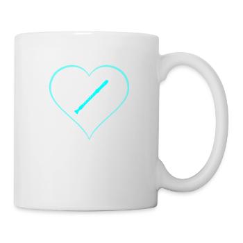 flûte - Mug blanc - blanc - Droite