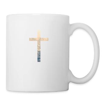 Nuages du ciel croisé - Mug blanc - blanc - Droite