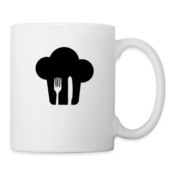 Toque couverts - Mug blanc - blanc - Droite