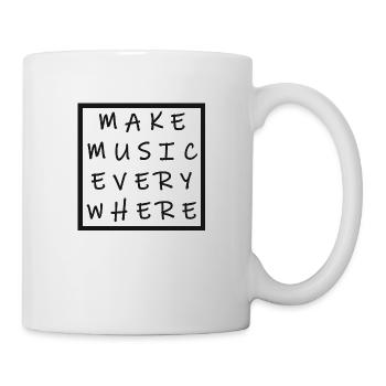 Faire de la musique partout - Mug blanc - blanc - Droite