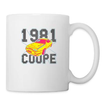 Sportcoupe 1981 Vintage-Look - Mug blanc - blanc - Droite