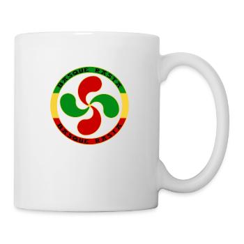 rasta basque cross - Mug - white - Right