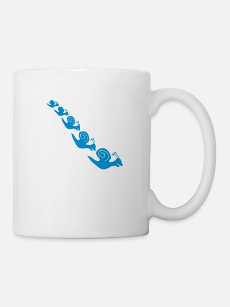 Happy Snails - Tasse - Weiß