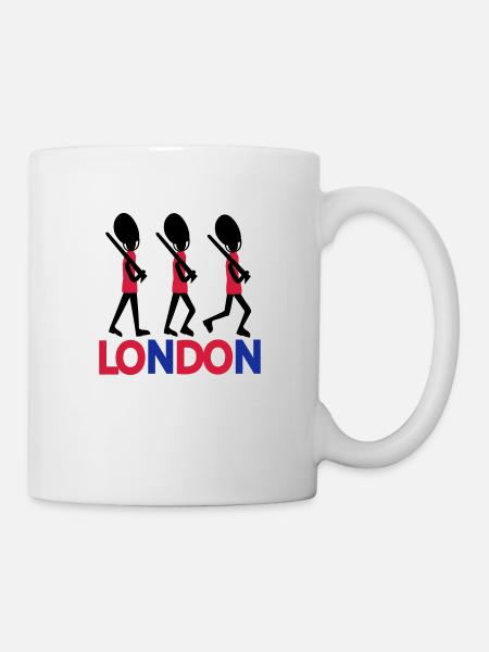 La garde LONDRES texte Reine - Mug blanc - blanc