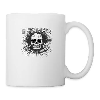 Électricien Électricien Skull Profession Gift - Mug blanc - blanc - Droite