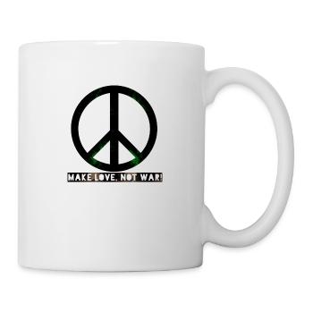 la paix fait l'amour n'était pas - Mug blanc - blanc - Droite