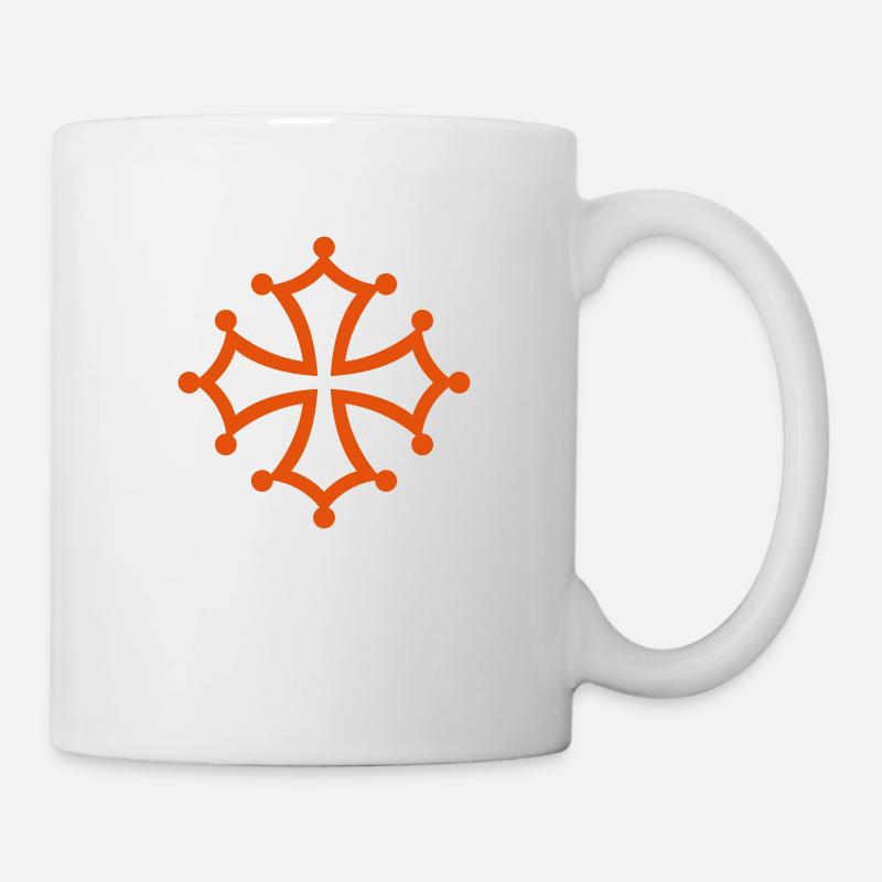croix occitane - Mug blanc - blanc