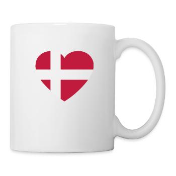 Drapeau Danemark Drapeau Drapeau Copenhague Cadeau - Mug blanc - blanc - Droite
