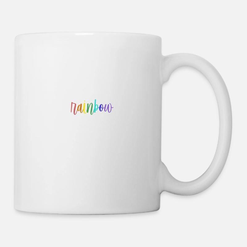 Regenbogen - Tasse - Weiß