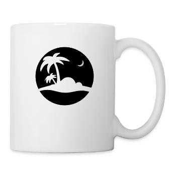 Strandmotiv - Tasse - Weiß - Rechts