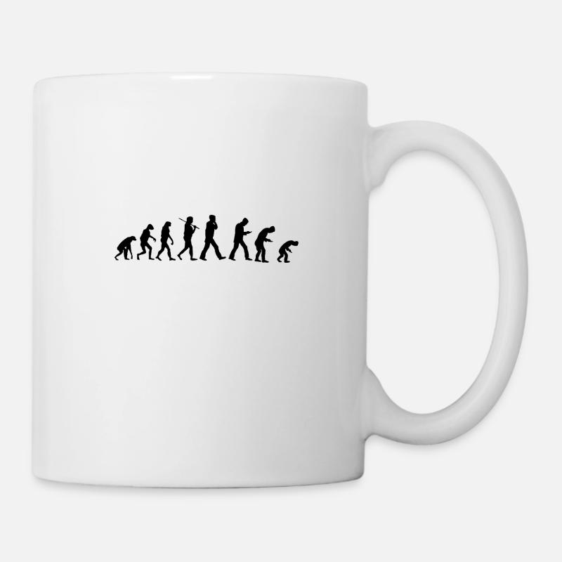 Evolution Smartphone - Tasse - Weiß