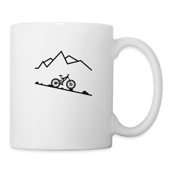 Für Mountain Biker / Geschenkidee - Tasse - Weiß - Rechts