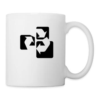 Recyle Symbol / Symbol Recycling - Mug - white - Right