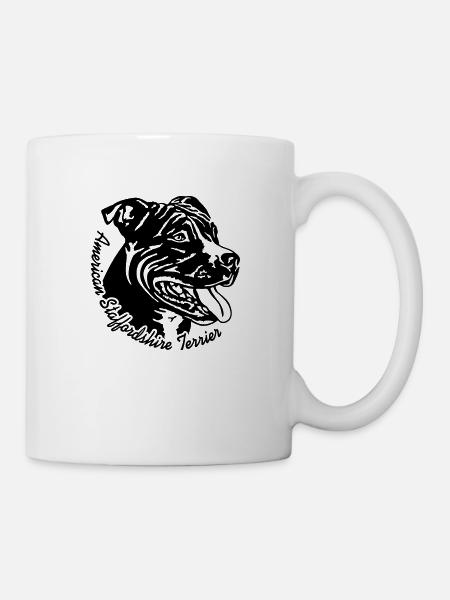 521 Staffordshire Terrier - Mug - white