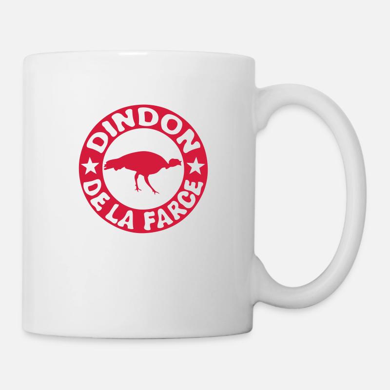 dindon de la farce expression animal - Mug blanc - blanc
