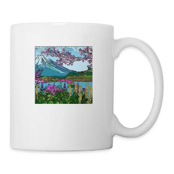 Beau paysage - Mug blanc - blanc - Droite