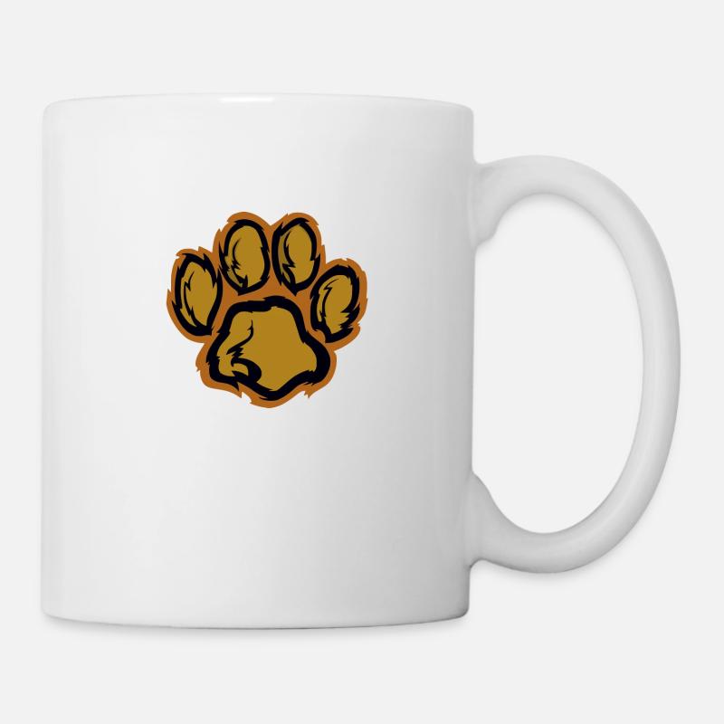 Tierpfote Hund Katze - Tasse - Weiß