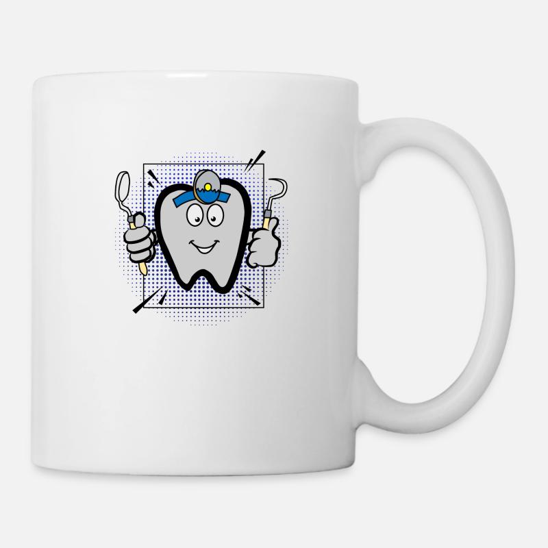Dentist dentist tooth gift - Mug - white