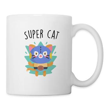 Mietze, Katze, Kätzchen, Kindergeschenk, Cat - Tasse - Weiß - Rechts