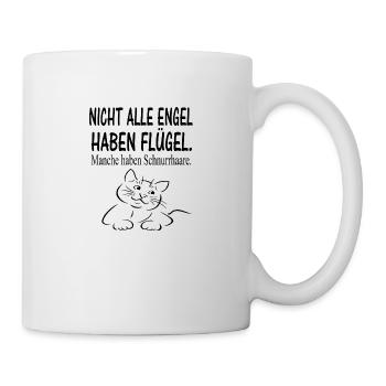 Katzen Spruch Geschenkidee - Tasse - Weiß - Rechts