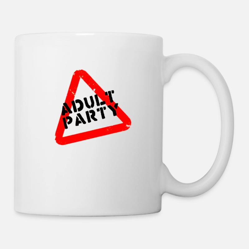 Schild - Tasse - Weiß