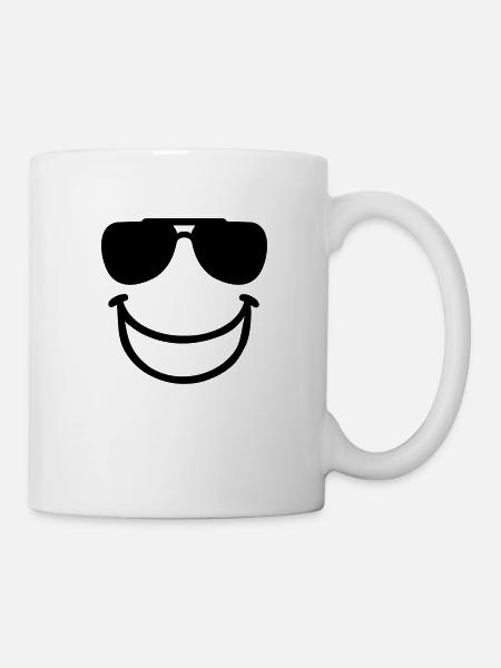 Smiley - Tasse - Weiß