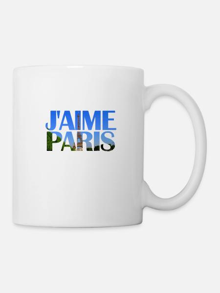 J'aime Paris - Kop/krus - hvid