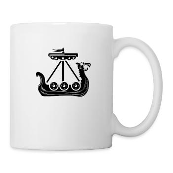Navire viking - Mug blanc - blanc - Droite