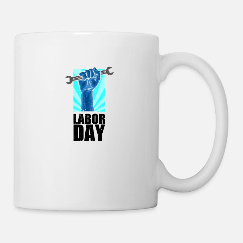 Fête du travail Fête du travail - Mug blanc - blanc