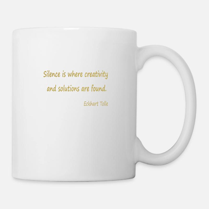 Silence et créativité - Mug blanc - blanc
