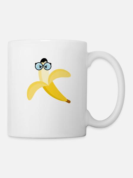lustige Banane! - Tasse - Weiß